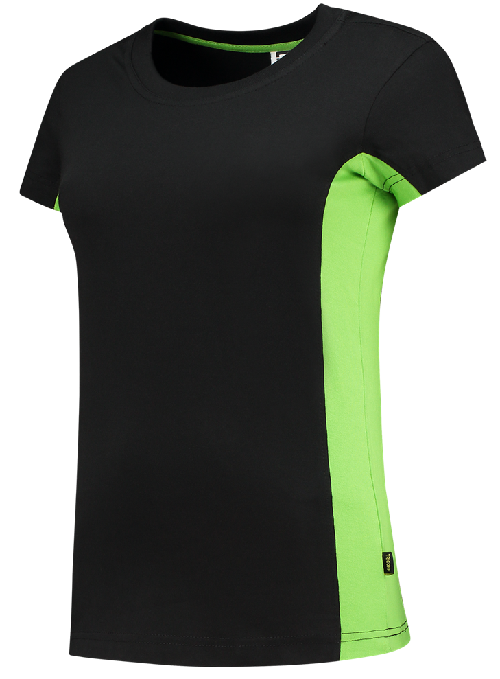 TRICORP-Worker-Shirts, Damen-T-Shirt, Bicolor, 190 g/m, black-lime