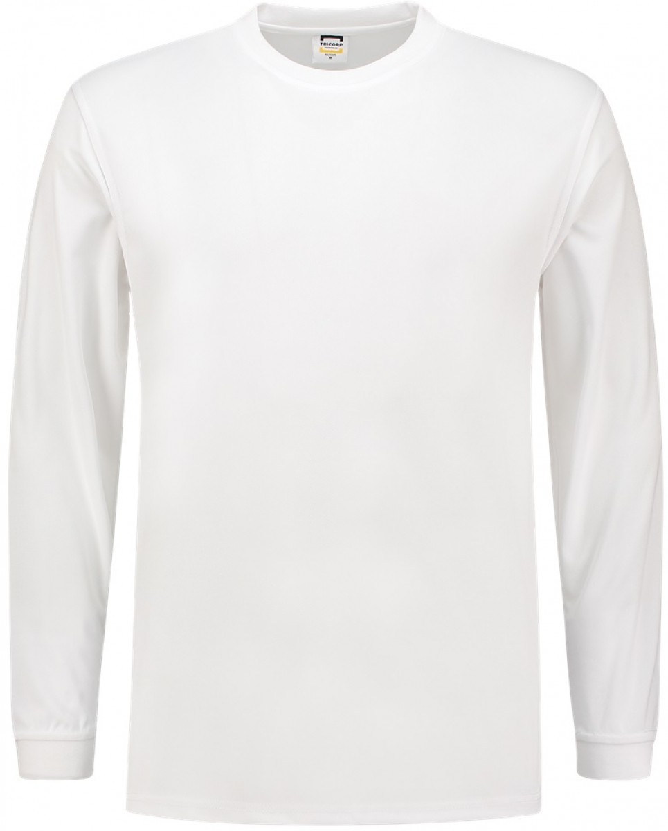 TRICORP-Worker-Shirts, T-Shirt, Basic Fit, UV-Schutz Cooldry, Langarm, 180 g/m, wei