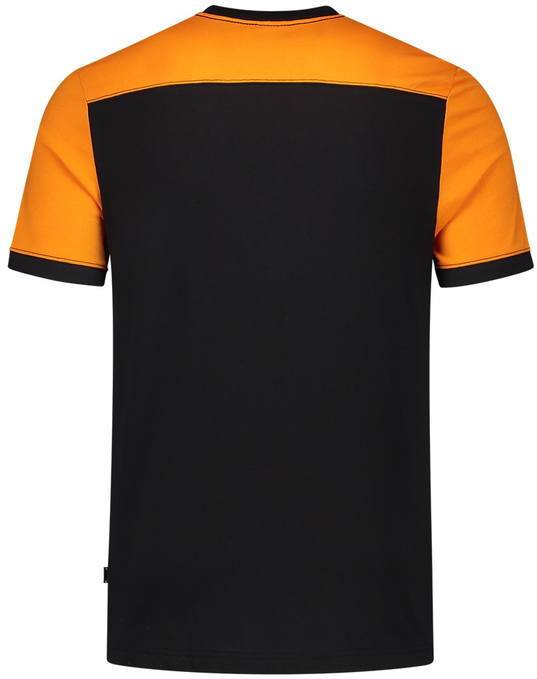 TRICORP-Worker-Shirts, T-Shirt, Basic Fit, Bicolor, Kurzarm, 190 g/m, black-orange