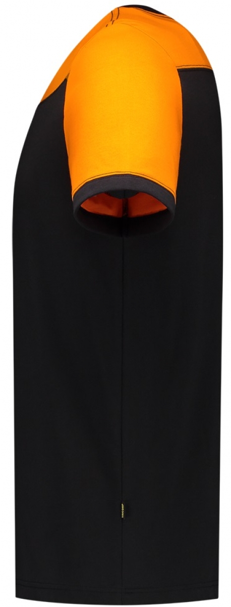 TRICORP-Worker-Shirts, T-Shirt, Basic Fit, Bicolor, Kurzarm, 190 g/m, black-orange
