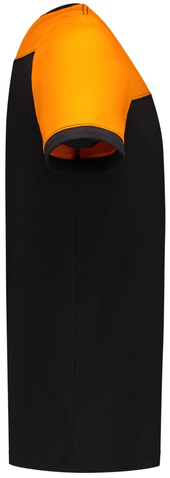 TRICORP-Worker-Shirts, T-Shirt, Basic Fit, Bicolor, Kurzarm, 190 g/m², black-orange