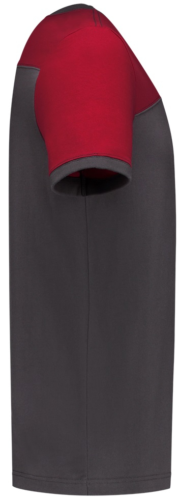TRICORP-Worker-Shirts, T-Shirt, Basic Fit, Bicolor, Kurzarm, 190 g/m², darkgrey-red
