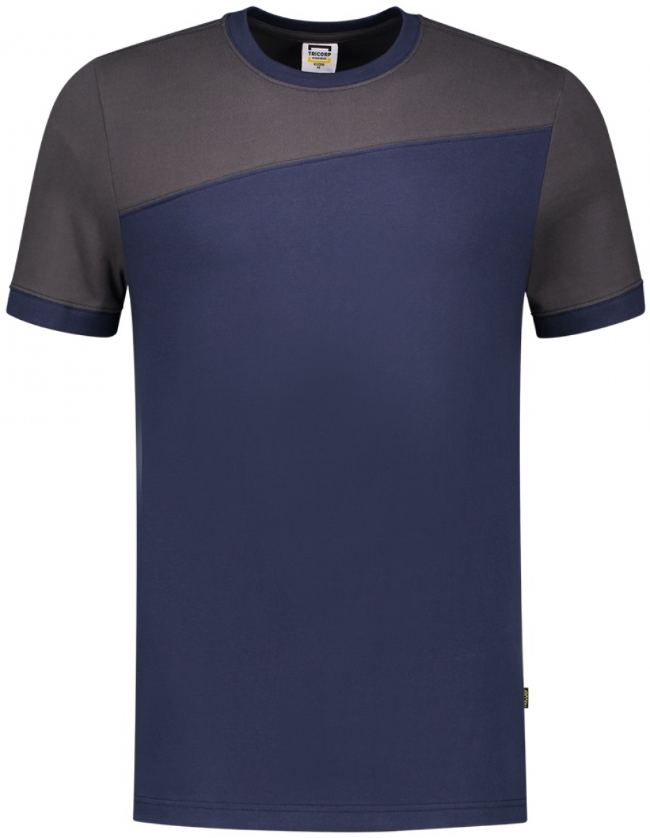 TRICORP-Worker-Shirts, T-Shirt, Basic Fit, Bicolor, Kurzarm, 190 g/m, ink-darkgrey