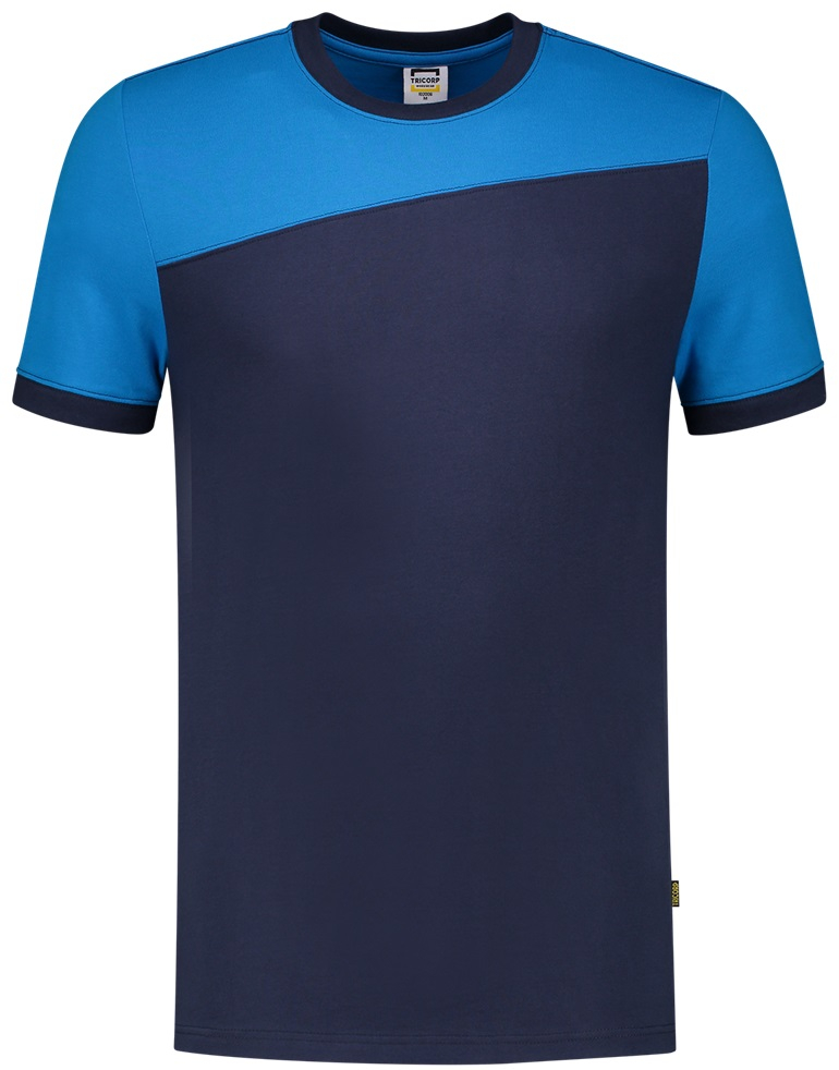 TRICORP-Worker-Shirts, T-Shirt, Basic Fit, Bicolor, Kurzarm, 190 g/m², ink-turquoise