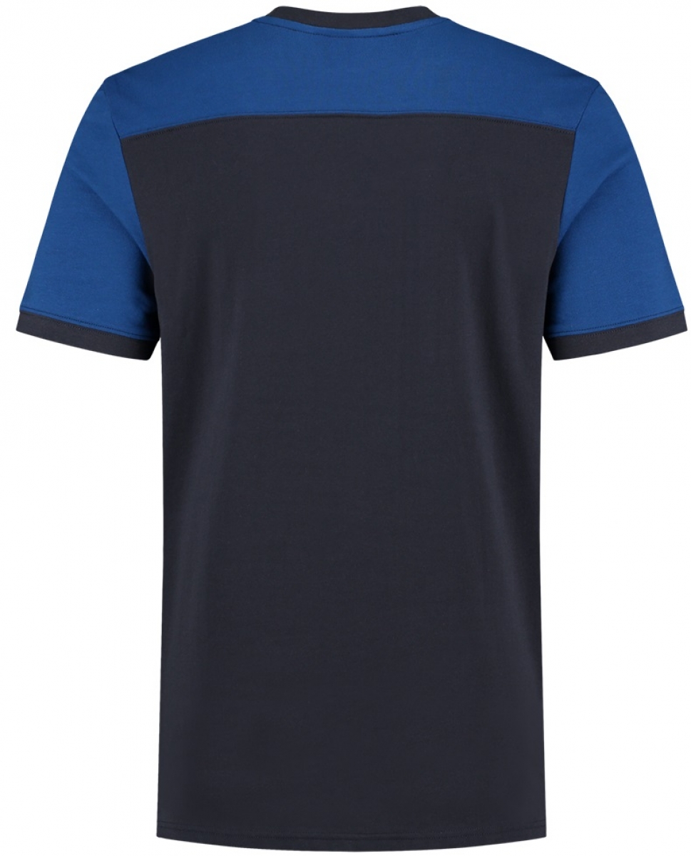 TRICORP-Worker-Shirts, T-Shirt, Basic Fit, Bicolor, Kurzarm, 190 g/m, navy-royalblue