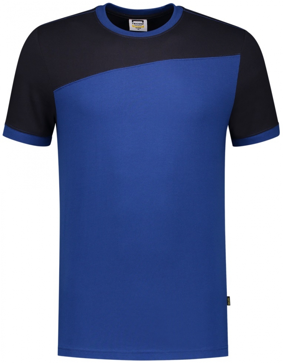 TRICORP-Worker-Shirts, T-Shirt, Basic Fit, Bicolor, Kurzarm, 190 g/m, royalblue-navy