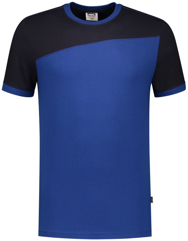 TRICORP-Worker-Shirts, T-Shirt, Basic Fit, Bicolor, Kurzarm, 190 g/m², royalblue-navy