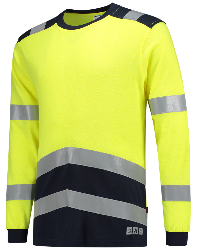 TRICORP-Warnschutz, T-Shirt, Mulitnorm, langarm, 200 g/m², warngelb