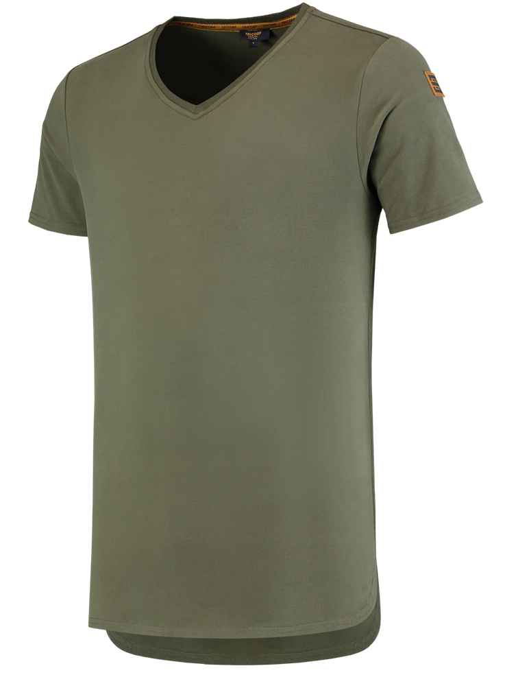 TRICORP-Worker-Shirts, T-Shirts, Premium, V-Ausschnitt, 180 g/m², army