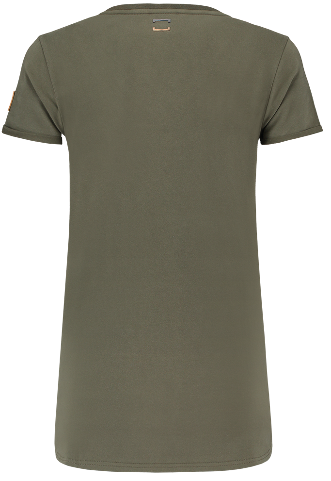 TRICORP-Worker-Shirts, Damen-T-Shirts, Premium, V-Ausschnitt, 180 g/m², army