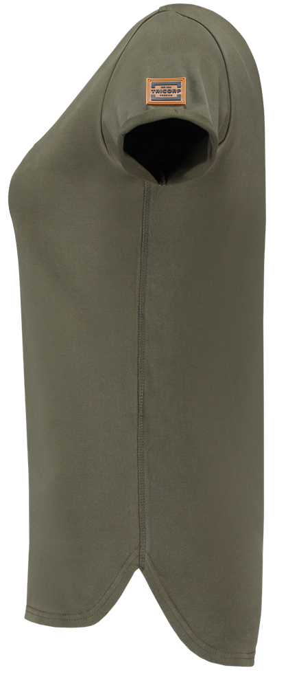 TRICORP-Worker-Shirts, Damen-T-Shirts, Premium, V-Ausschnitt, 180 g/m², army