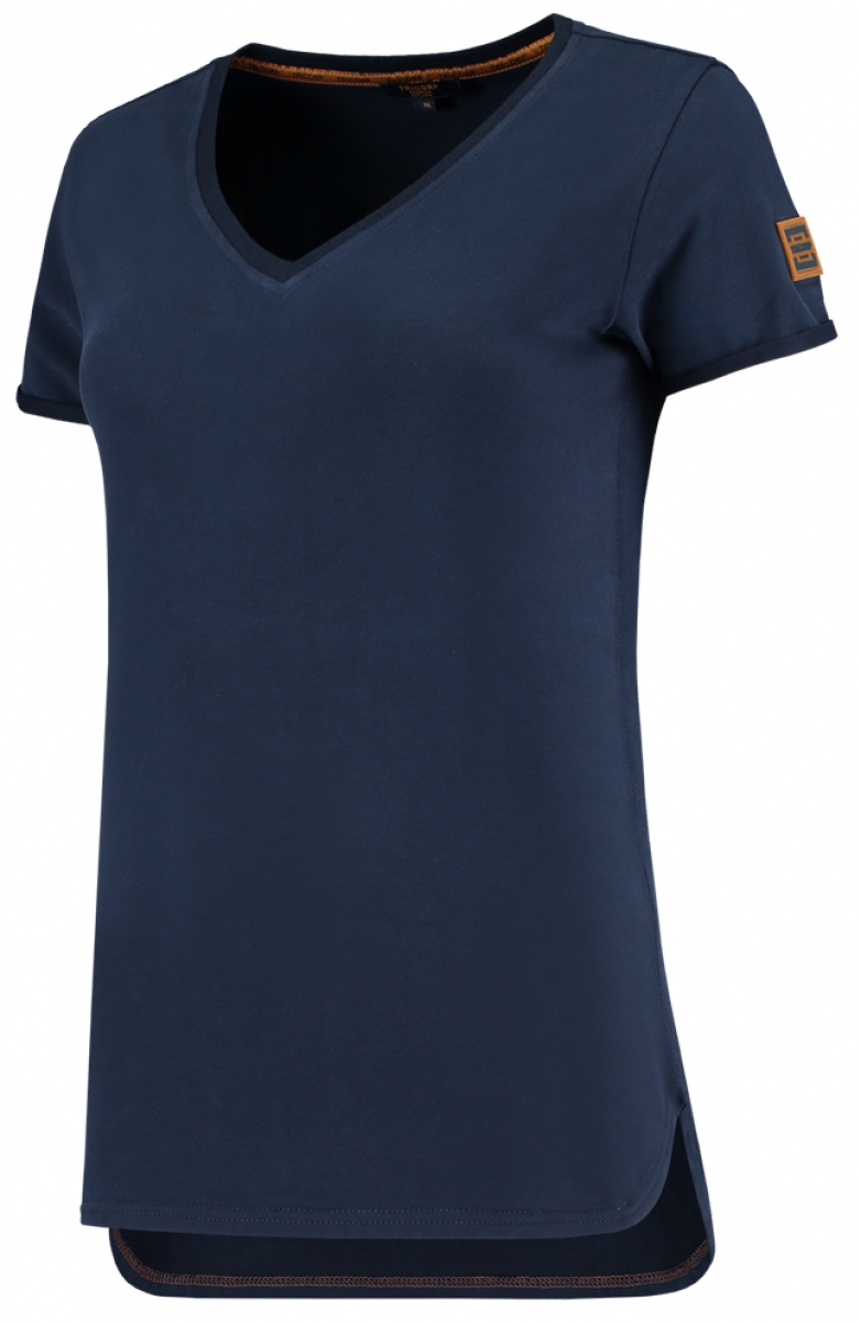 TRICORP-Worker-Shirts, Damen-T-Shirts, Premium, V-Ausschnitt, 180 g/m, dunkelblau