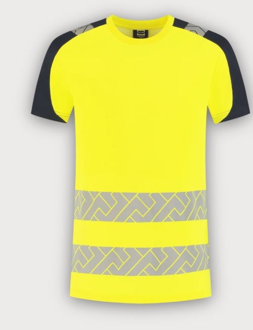 Tricorp T-Shirt Visibility Redefined, Fluor Yellow-Ink