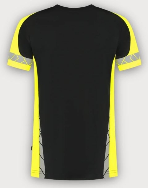 Tricorp T-Shirt Reflective Redefined, Black-Fluor Yellow