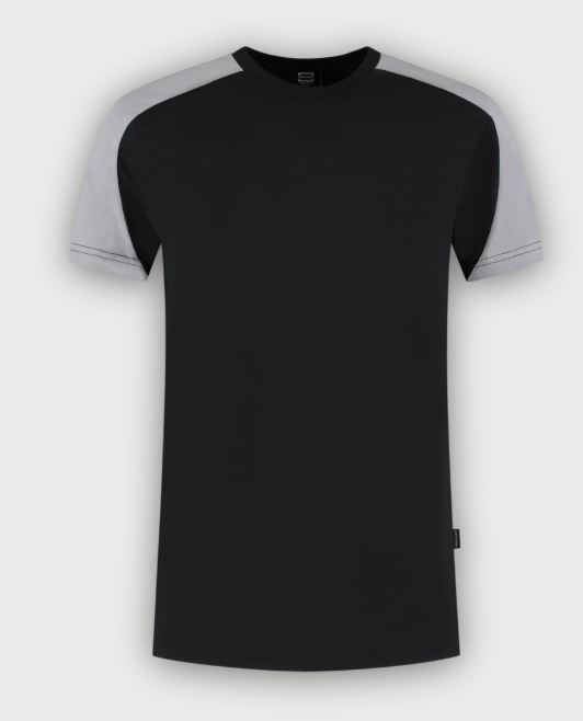 Tricorp T-Shirt Bicolor Redefined, Black-Grey