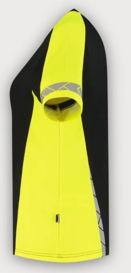 Tricorp T-Shirt Reflective Redefined Damen, Black-Fluor Yellow