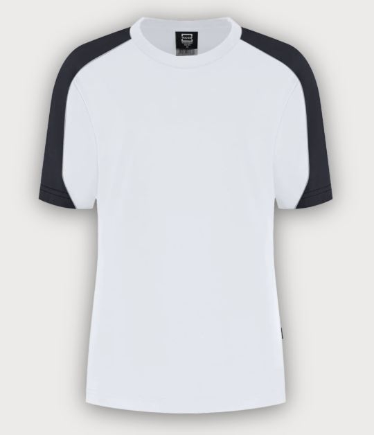Tricorp T-Shirt Bicolor Redefined Damen, White-Anthracite