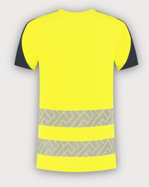 Tricorp Warnschutz T-Shirt Visibility Redefined Industriell Waschbar, Fluor Yellow-Ink