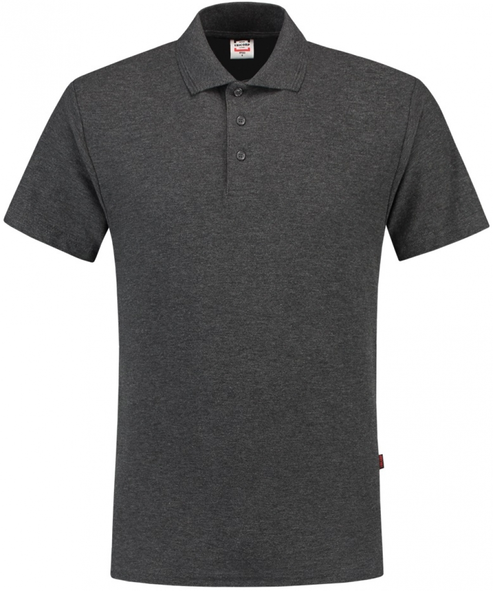 TRICORP-Worker-Shirts, Poloshirt, Basic Fit, Kurzarm, 180 g/m, anthrazit meliert