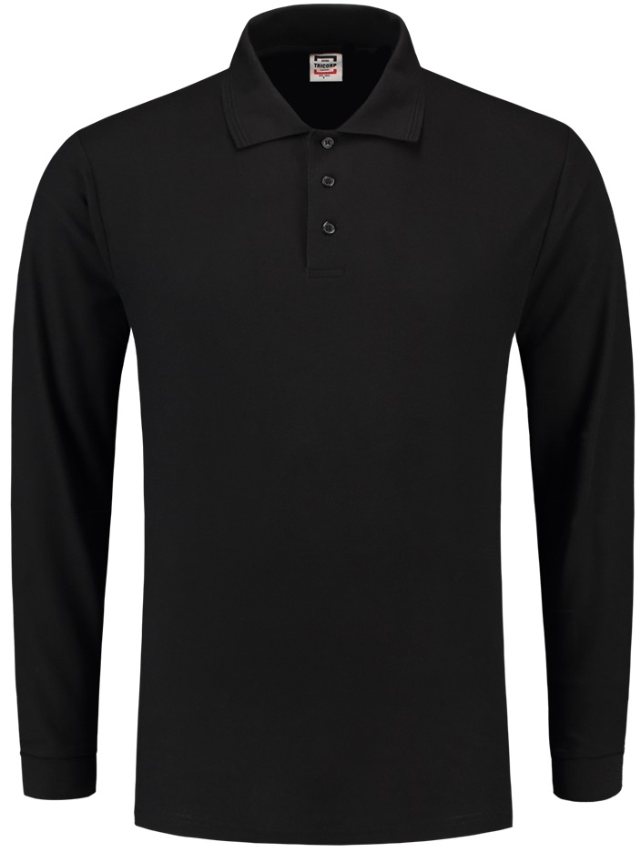 TRICORP-Worker-Shirts, Poloshirt, Basic Fit, Langarm, 180 g/m, black