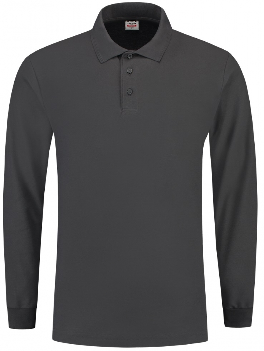 TRICORP-Worker-Shirts, Poloshirt, Basic Fit, Langarm, 180 g/m, darkgrey