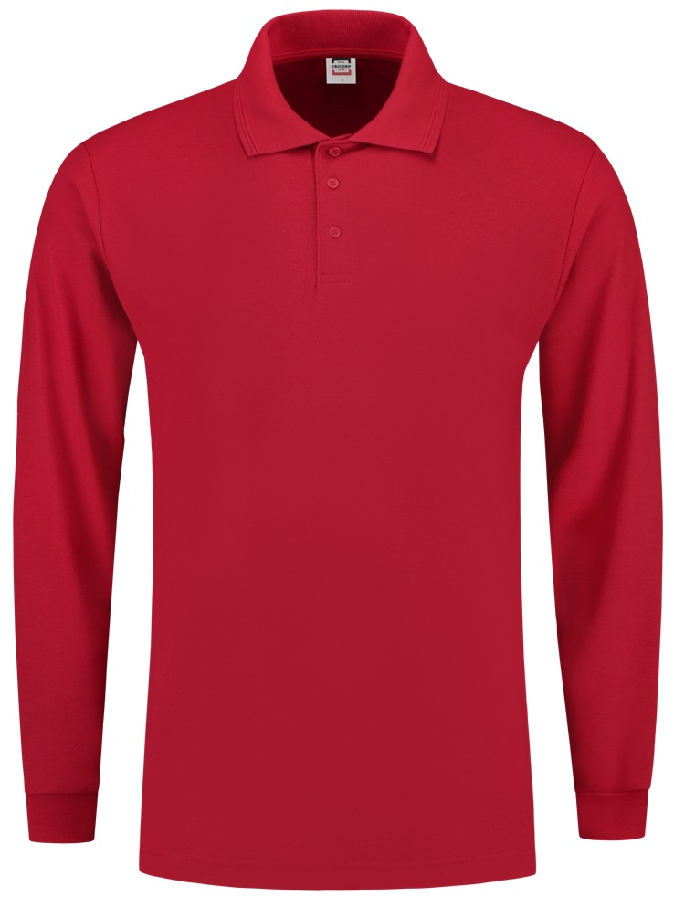 TRICORP-Worker-Shirts, Poloshirt, Basic Fit, Langarm, 180 g/m, red