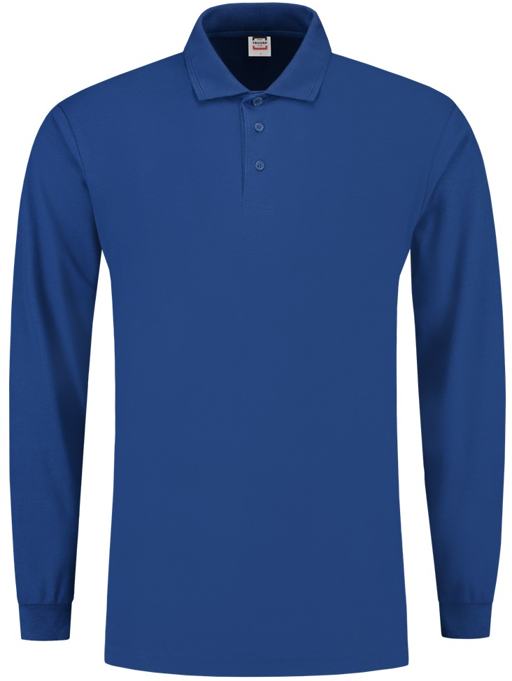 TRICORP-Worker-Shirts, Poloshirt, Basic Fit, Langarm, 180 g/m, royalblue