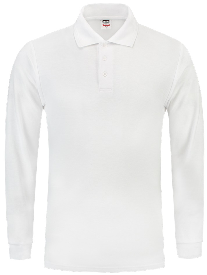 TRICORP-Worker-Shirts, Poloshirt, Basic Fit, Langarm, 180 g/m², weiß