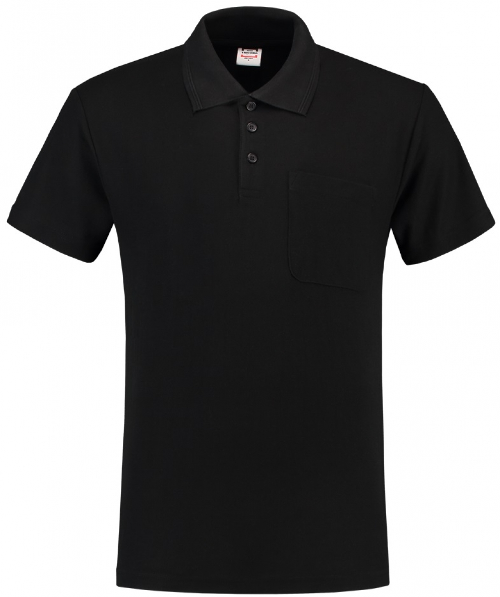 TRICORP-Worker-Shirts, Poloshirt Brusttasche, Basic Fit, Kurzarm, 180 g/m, black