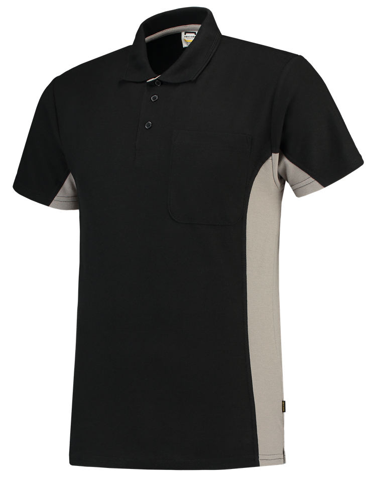 TRICORP-Worker-Shirts, T-Shirt, mit Brusttasche, Bicolor, 180 g/m², black-grey