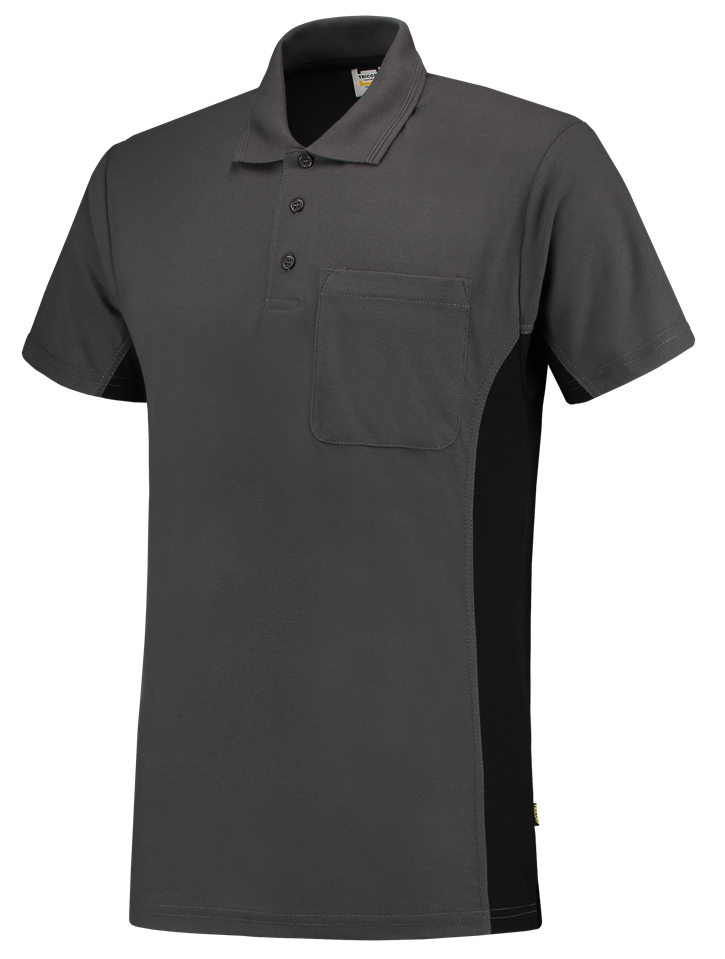 TRICORP-Worker-Shirts, T-Shirt, mit Brusttasche, Bicolor, 180 g/m², darkgrey-black