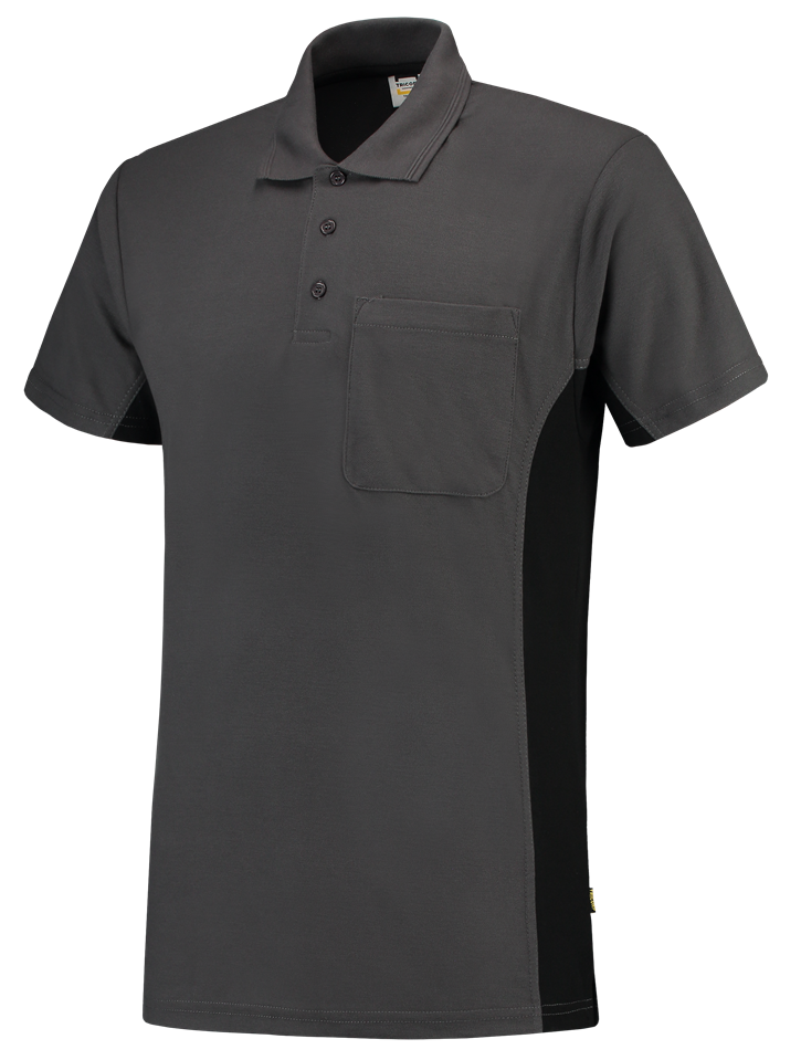 TRICORP-Worker-Shirts, T-Shirt, mit Brusttasche, Bicolor, 180 g/m, darkgrey-black