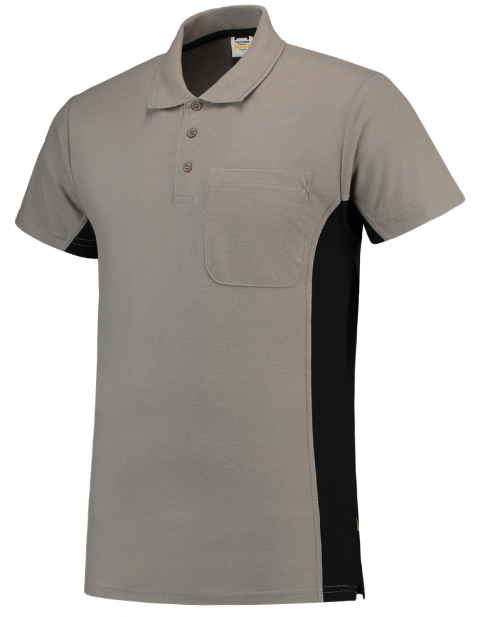 TRICORP-Worker-Shirts, T-Shirt, mit Brusttasche, Bicolor, 180 g/m, grey-black