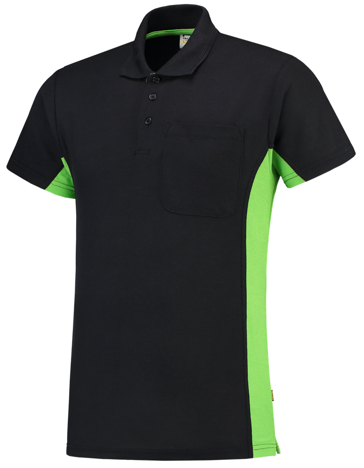 TRICORP-Worker-Shirts, T-Shirt, mit Brusttasche, Bicolor, 180 g/m², navy-lime