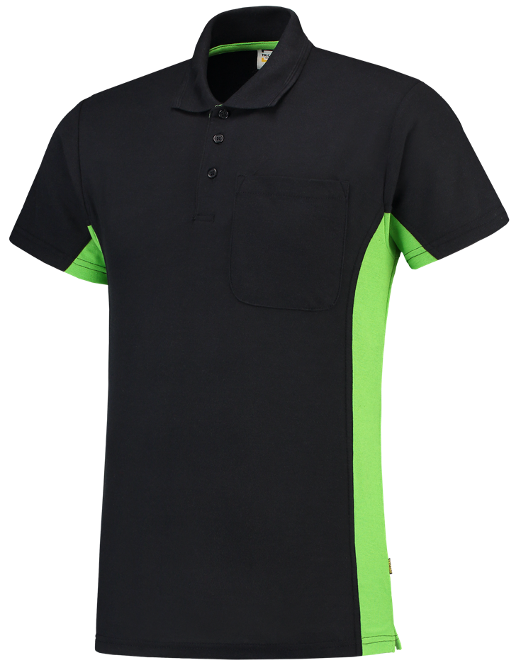 TRICORP-Worker-Shirts, T-Shirt, mit Brusttasche, Bicolor, 180 g/m, navy-lime