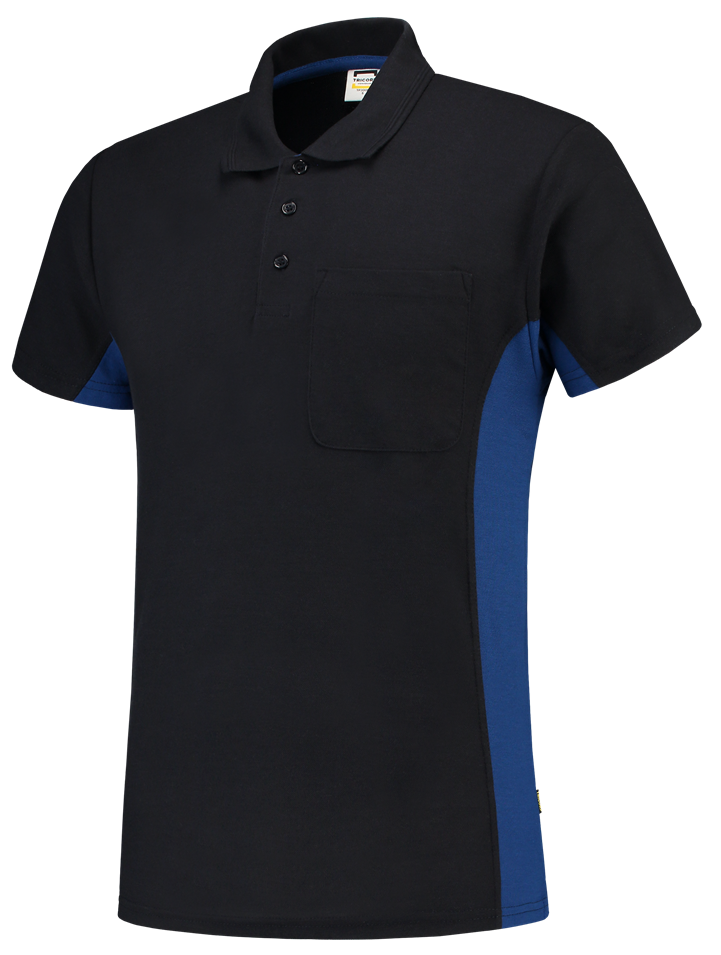 TRICORP-Worker-Shirts, T-Shirt, mit Brusttasche, Bicolor, 180 g/m², navy-royalblue