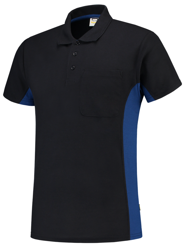 TRICORP-Worker-Shirts, T-Shirt, mit Brusttasche, Bicolor, 180 g/m, navy-royalblue