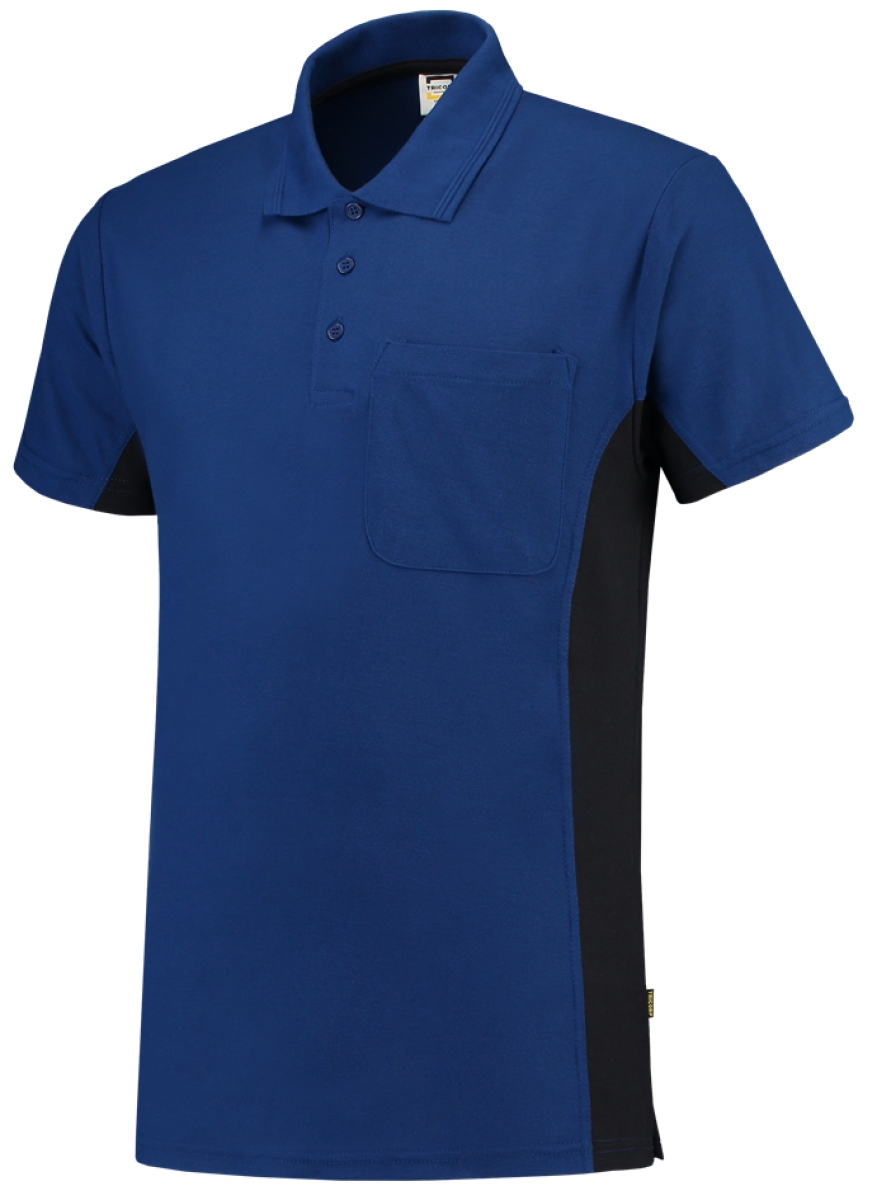 TRICORP-Worker-Shirts, T-Shirt, mit Brusttasche, Bicolor, 180 g/m, royalblue-navy