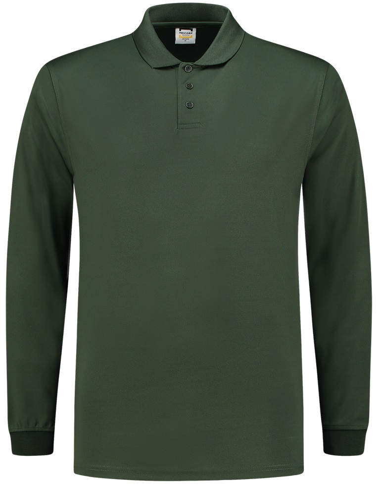 TRICORP-Worker-Shirts, Poloshirt, Basic Fit, UV-Schutz, Cooldry, Langarm, 180 g/m, bottlegreen