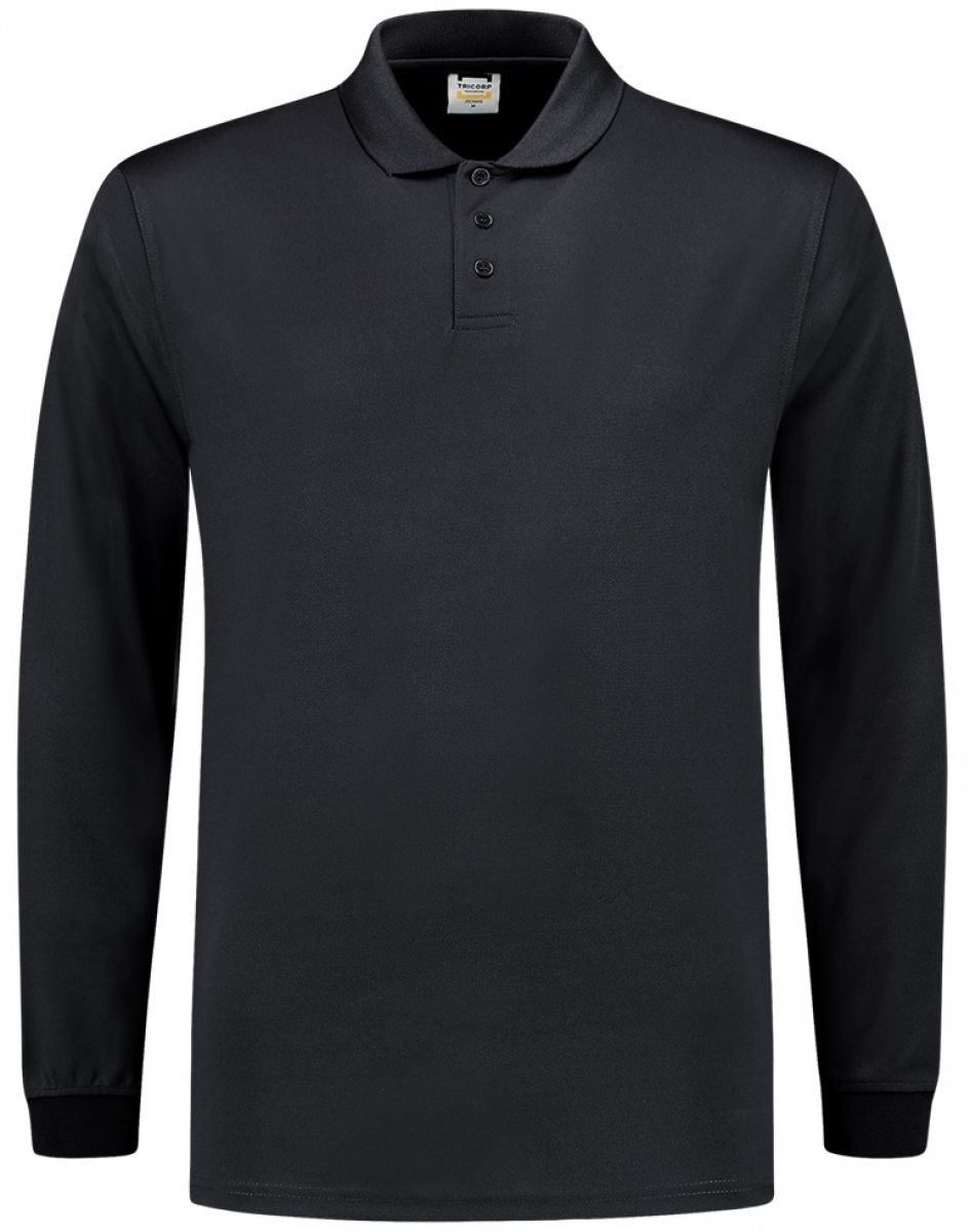 TRICORP-Worker-Shirts, Poloshirt, Basic Fit, UV-Schutz, Cooldry, Langarm, 180 g/m, navy