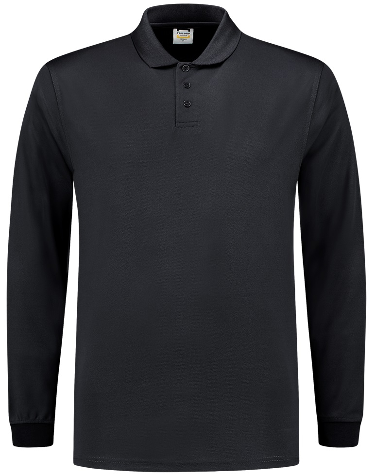 TRICORP-Worker-Shirts, Poloshirt, Basic Fit, UV-Schutz, Cooldry, Langarm, 180 g/m², navy