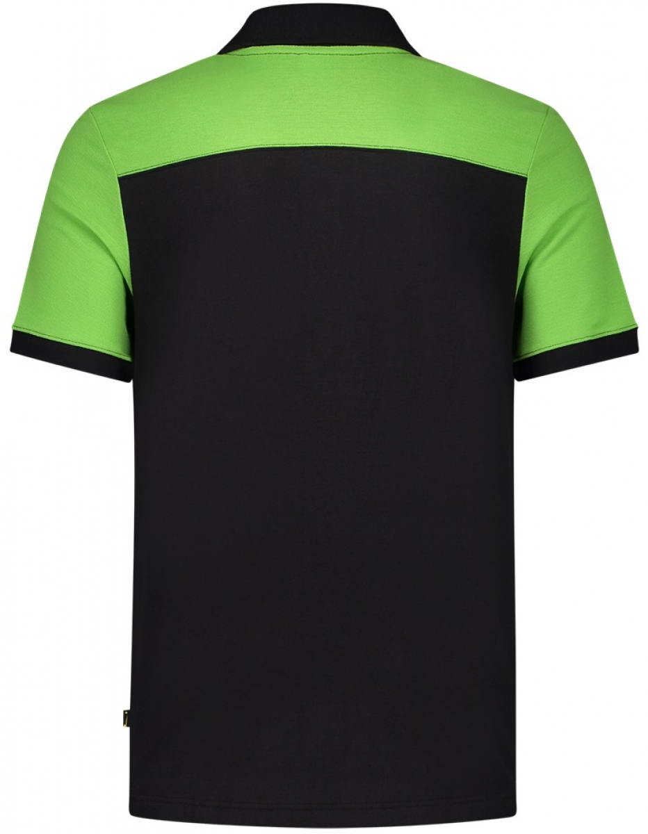 TRICORP-Worker-Shirts, Poloshirt, Bicolor, Basic Fit, Kurzarm, 180 g/m, black-lime