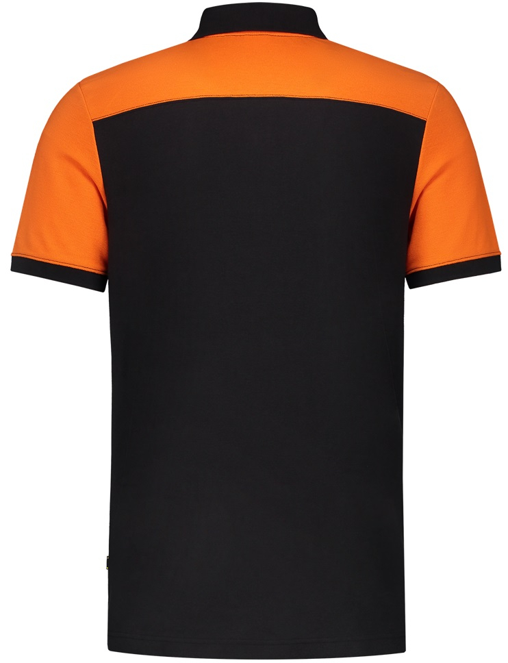 TRICORP-Worker-Shirts, Poloshirt, Bicolor, Basic Fit, Kurzarm, 180 g/m², black-orange