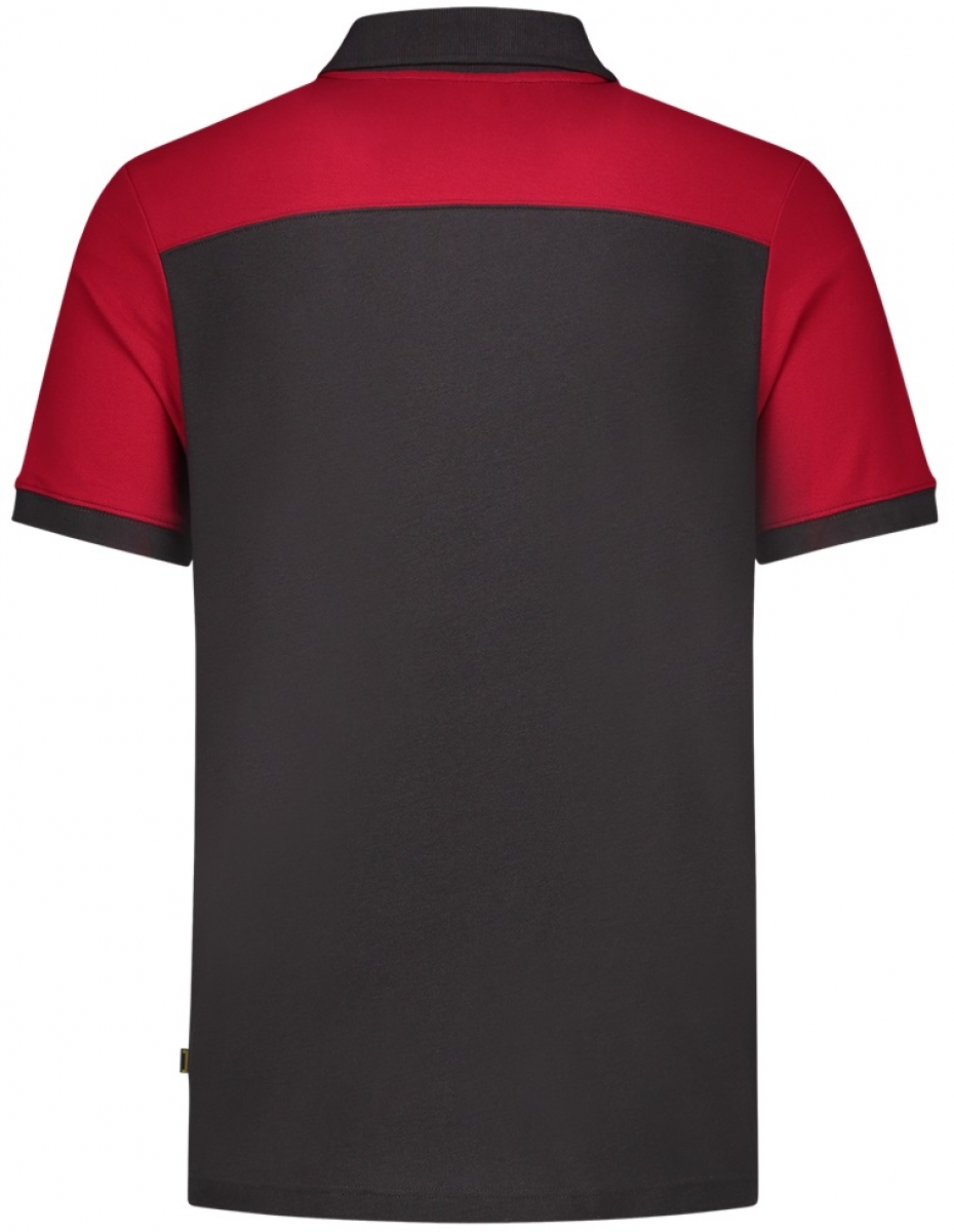 TRICORP-Worker-Shirts, Poloshirt, Bicolor, Basic Fit, Kurzarm, 180 g/m, darkgrey-red