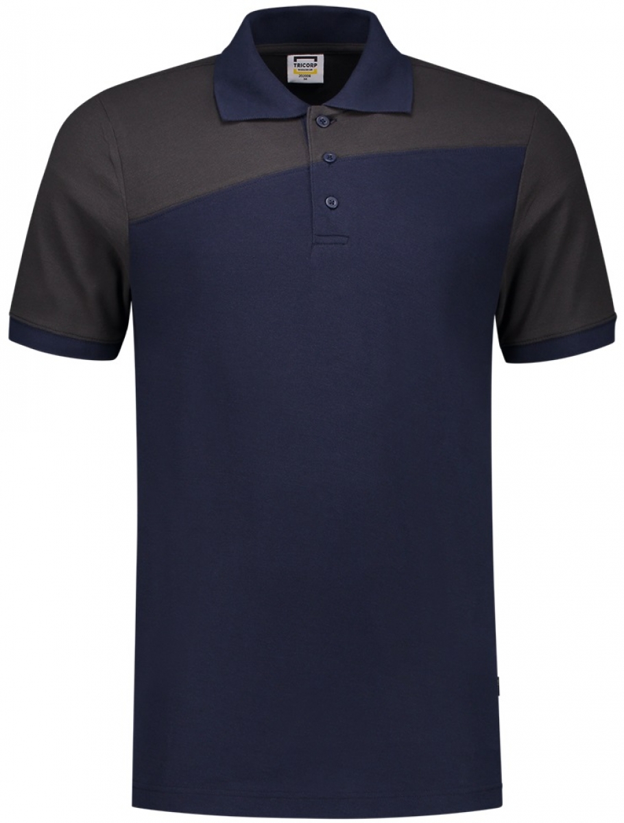 TRICORP-Worker-Shirts, Poloshirt, Bicolor, Basic Fit, Kurzarm, 180 g/m, ink-darkgrey