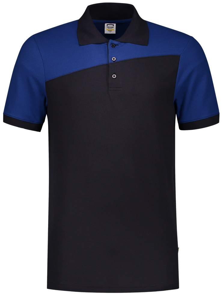 TRICORP-Worker-Shirts, Poloshirt, Bicolor, Basic Fit, Kurzarm, 180 g/m, navy-royalblue