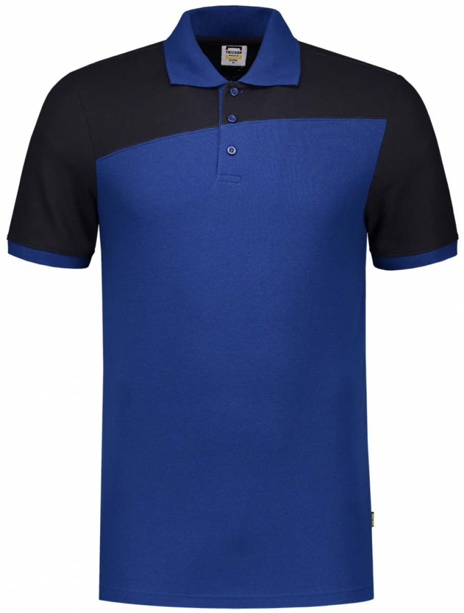TRICORP-Worker-Shirts, Poloshirt, Bicolor, Basic Fit, Kurzarm, 180 g/m, royalblue-navy