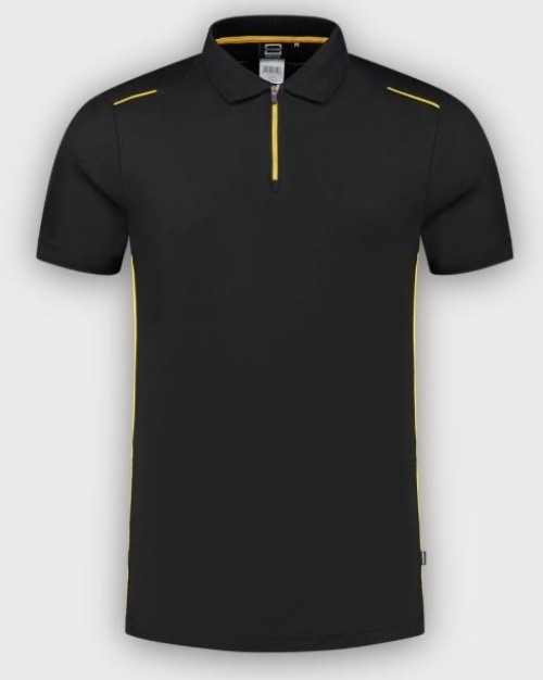 Tricorp Poloshirt Accent, Black-Yellow