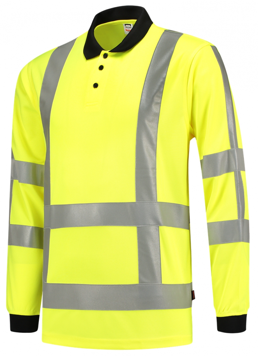 TRICORP-Warnschutz, Poloshirt, langarm, 180 g/m, warngelb