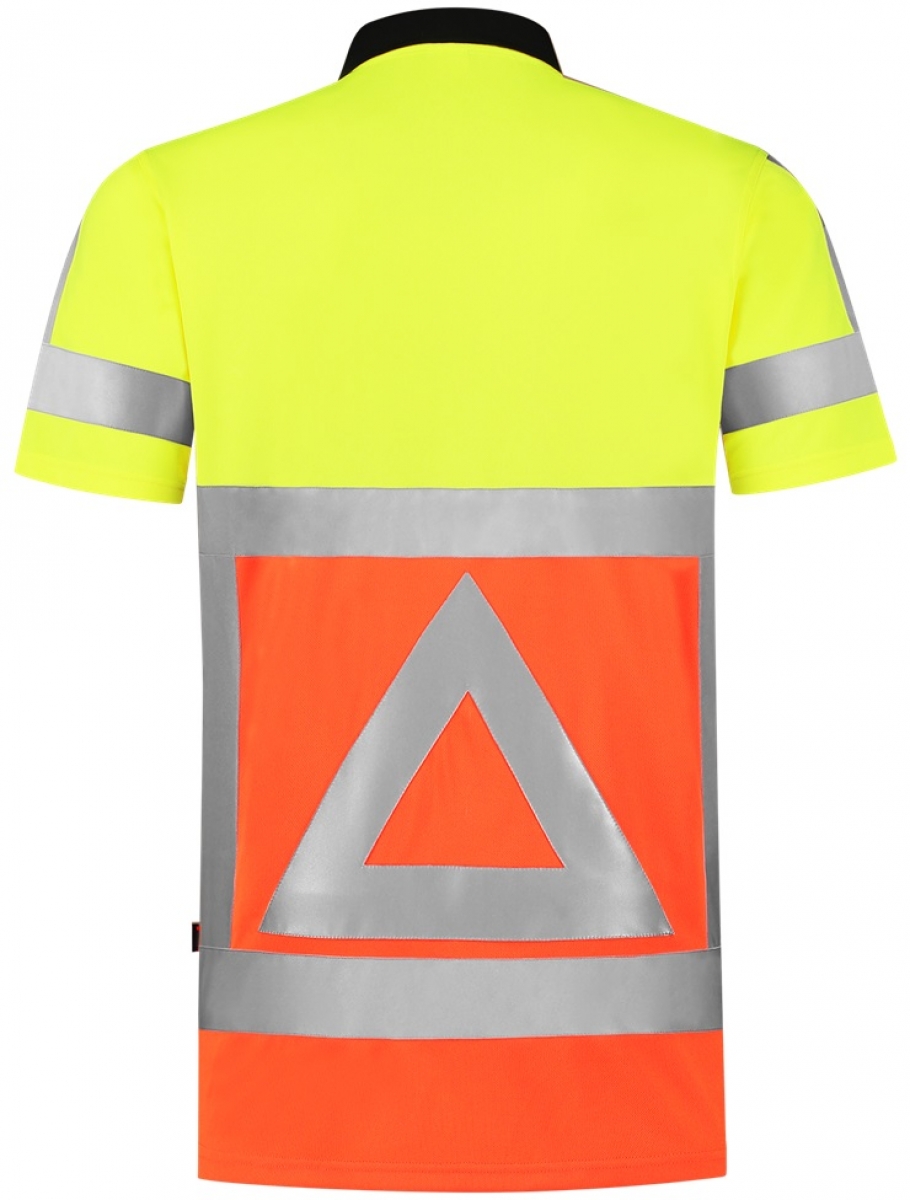 TRICORP-Warnschutz, Poloshirt, Verkehrsregler, warnorange/warngelb